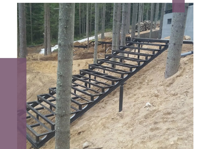 Монтаж металлических лестниц в Озёрске от 13438 руб. 