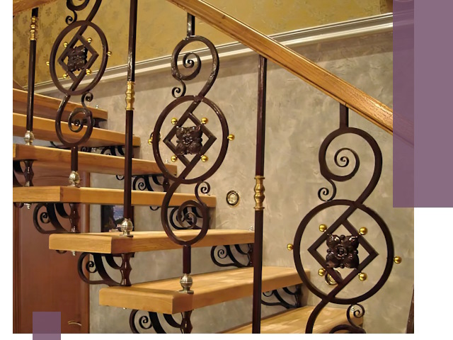 Изготовление кованых лестниц под ключ в Озёрске