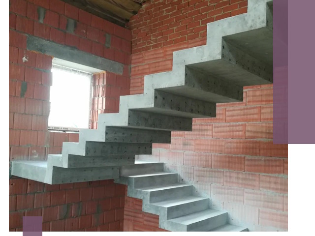 Бетонные лестницы под ключ в Озёрске: монтаж, демонтаж, ремонт