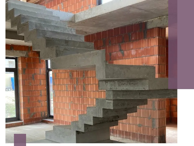 Изготовление бетонных лестниц под ключ в Озёрске