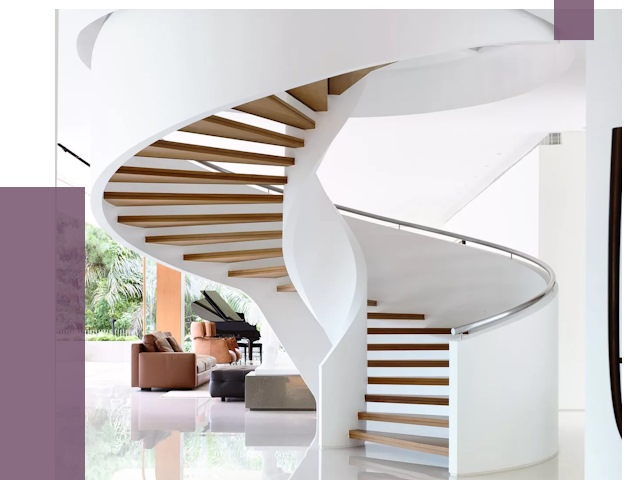 Винтовые лестницы в Озёрске под ключ от 48175 руб. | ПРОЛЁТ-Озр