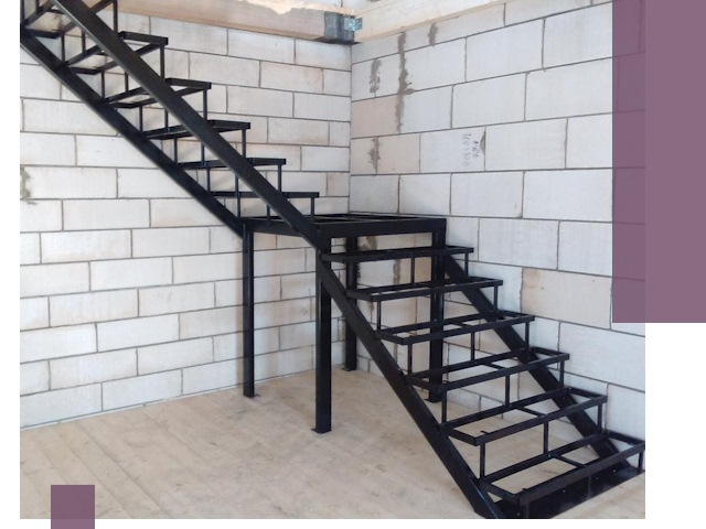 Лестницы на металлокаркасе под ключ в Озёрске — изготовление и монтаж