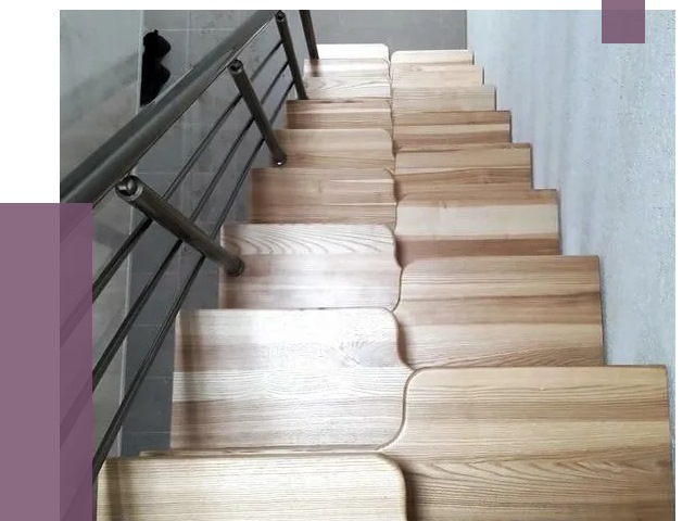 Лестницы гусиный шаг в Озёрске от 12931 руб. под ключ | ПРОЛЁТ-Озр