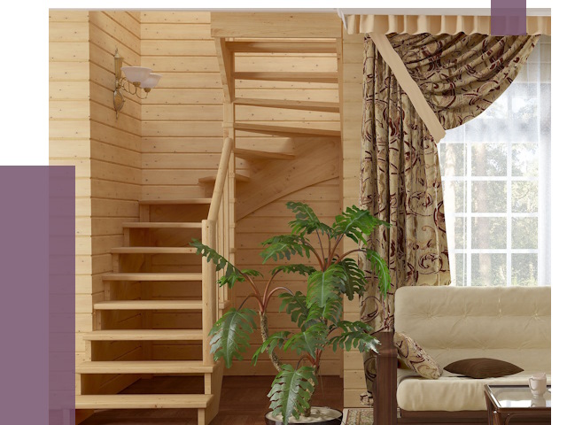 Лестницы для дачи в Озёрске от 75304 руб.  | ПРОЛЁТ-Озр