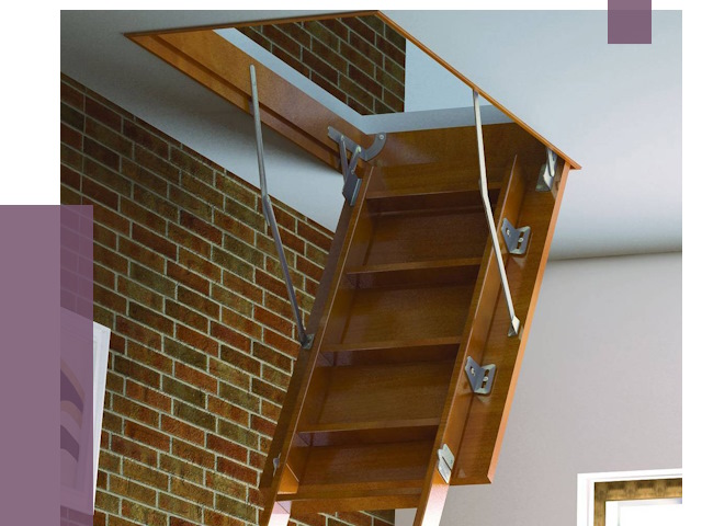 Установка чердачной лестницы в Озёрске от 7759 руб. | ПРОЛЁТ-Озр