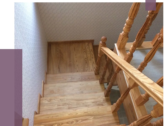 Сосновые лестницы в Озёрске под ключ от 8012 руб.  | ПРОЛЁТ-Озр