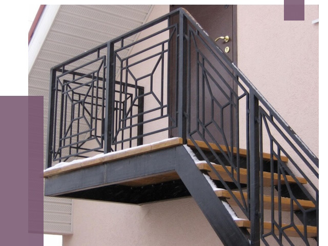 Металлические перила в Озёрске от 4260 руб.  | ПРОЛЁТ-Озр