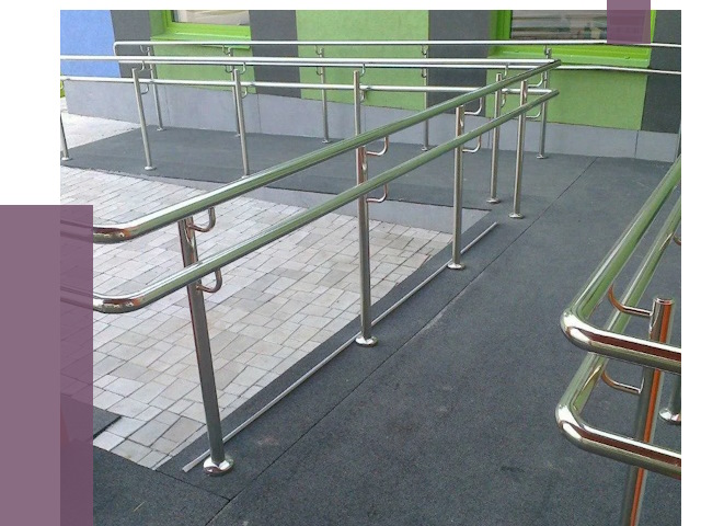 Ограждения пандусов в Озёрске от 4310 руб. монтаж | ПРОЛЁТ-Озр