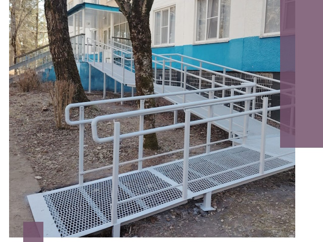 Пандусы под ключ в Озёрске: изготовление, монтаж и демонтаж