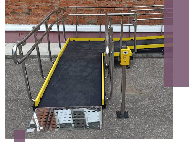 Изготовление наклонных пандусов для инвалидов в Озёрске