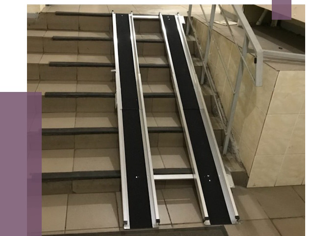 Установка пандуса в подъезд в Озёрске от 7911 руб. под ключ | ПРОЛЁТ-Озр