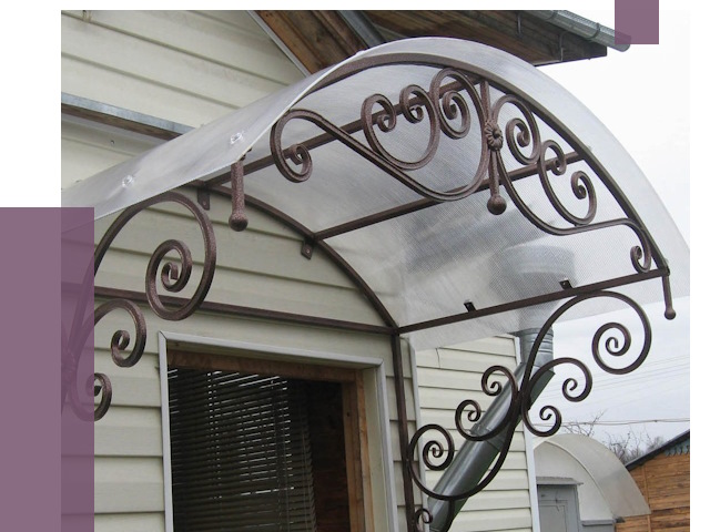 Изготовление козырьков в Озёрске от 7302 руб. — заказать | ПРОЛЁТ-Озр