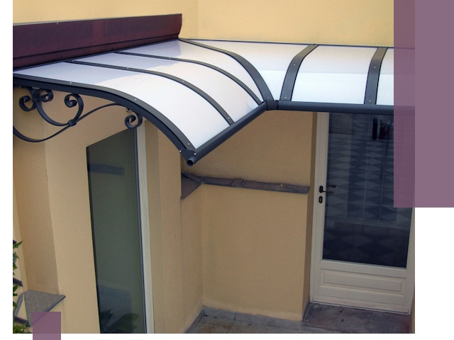 Монтаж козырьков любой сложности в Озёрске под ключ