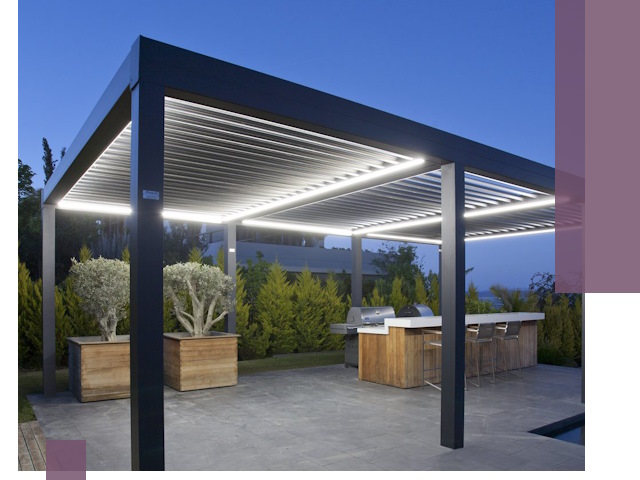 Навесы отдельно стоящие под ключ в Озёрске из металла и поликарбоната