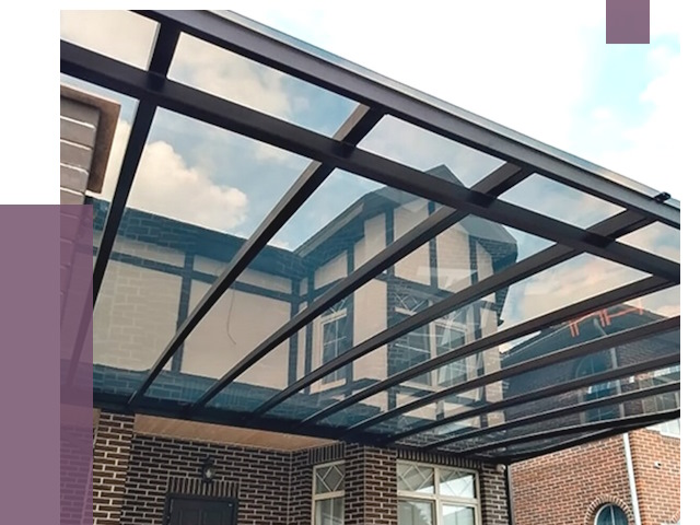 Навесы из поликарбоната в Озёрске от 8540 руб. под ключ — ПРОЛЁТ-Озр