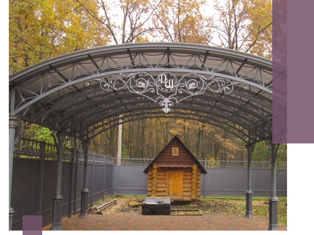 Кованые навесы премиум-класса под заказ в Озёрске