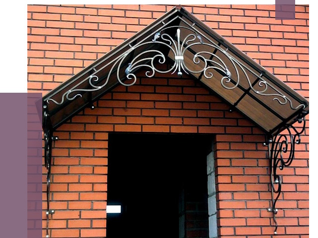 Металлические козырьки в Озёрске от 10598 руб. 