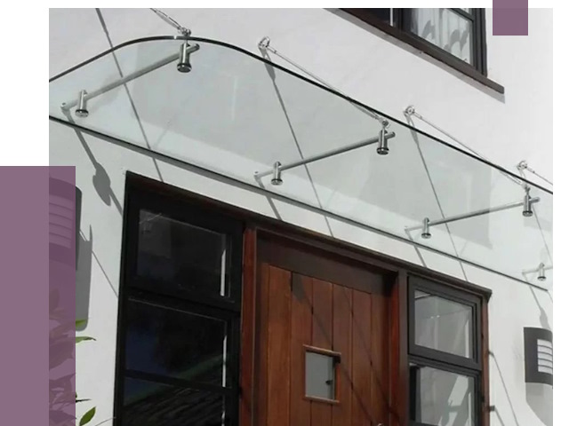 Стеклянные козырьки в Озёрске от 18763 руб. | ПРОЛЁТ-Озр