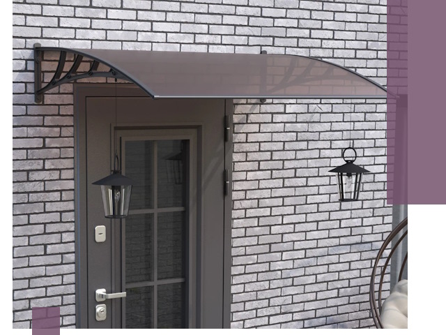 Недорогие козырьки и навесы под ключ в Озёрске