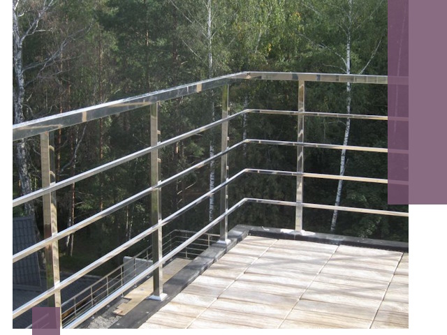 Парапеты из нержавеющей стали в Озёрске — изготовление и монтаж