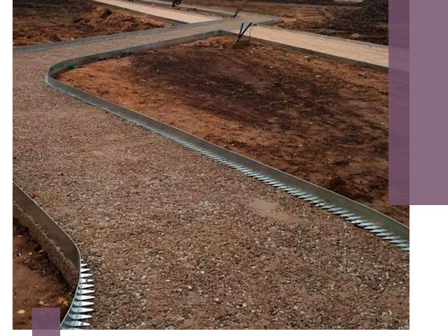 Металлические бордюры под ключ в Озёрске — изготовление и монтаж