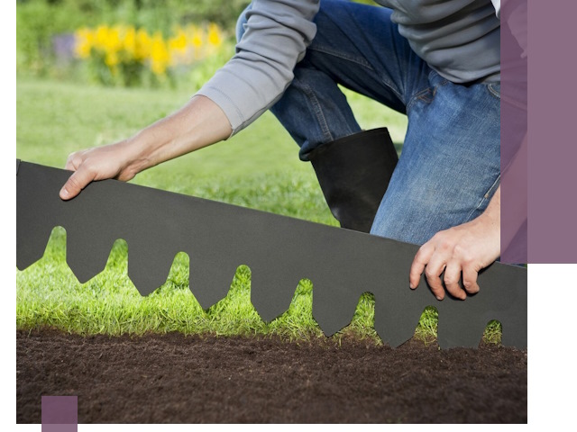 Металлические бордюры для газона в Озёрске — изготовление и монтаж