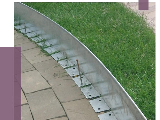 Металлические бордюры для тротуаров в Озёрске от 8621 руб.