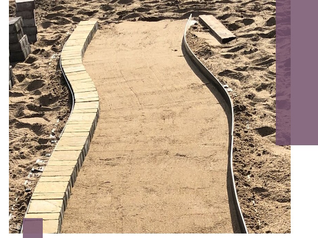 Металлические бордюры для тротуаров в Озёрске — прочные и долговечные