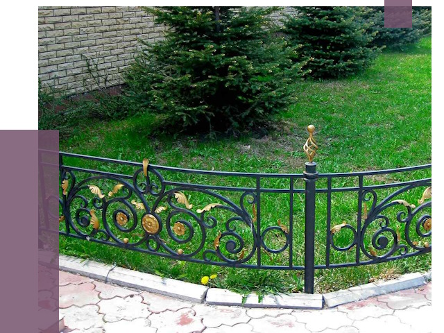 Кованые газонные ограждения в Озёрске от 7556 руб. — ПРОЛЁТ-Озр