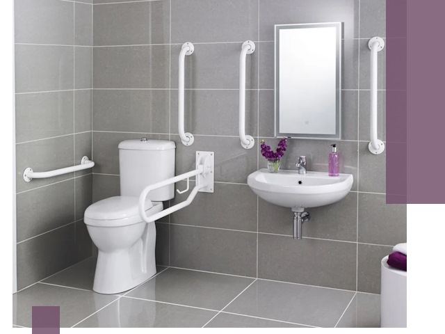 Поручни для санузлов в Озёрске: установка, ремонт и монтаж