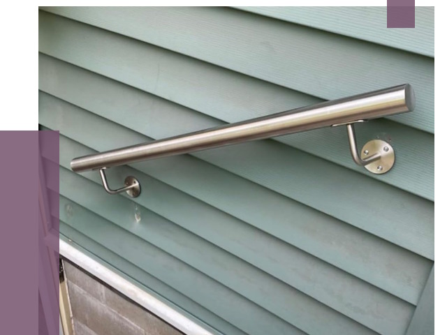 Поручни из нержавеющей стали в Озёрске от 7607 руб.  | ПРОЛЁТ-Озр